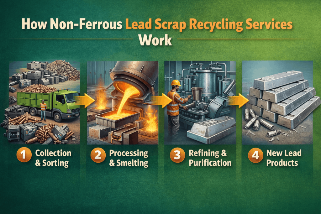 How Non-Ferrous Lead Scrap Recycling Services Work - Botany Recycling