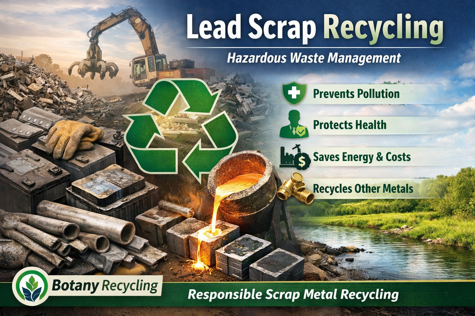 Why Lead Scrap Non-Ferrous Metal Recycling Is Important for Hazardous Waste Management - Botany Recycling