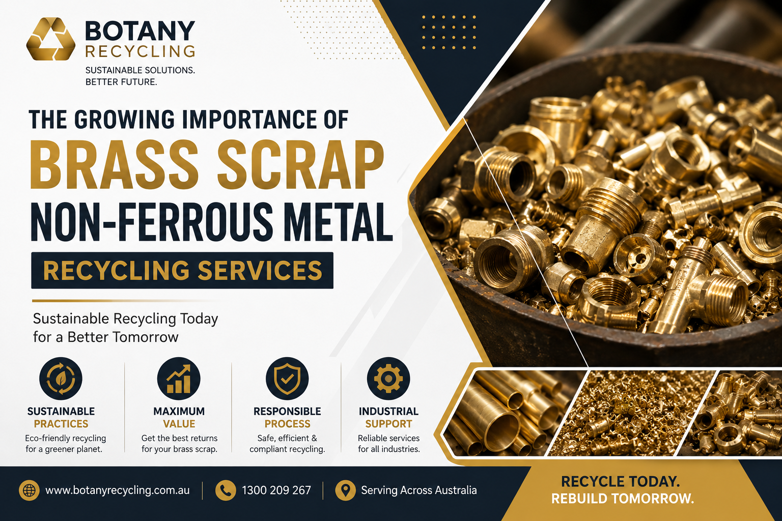 The Growing Importance of Brass Scrap Non-Ferrous Metal Recycling Services - Botany Recycling