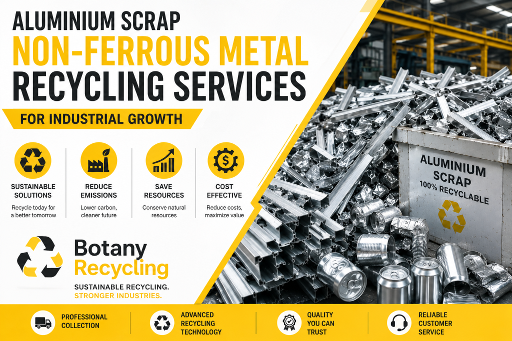 Aluminium Scrap Non-Ferrous Metal Recycling Services for Industrial Growth - Botany Recycling