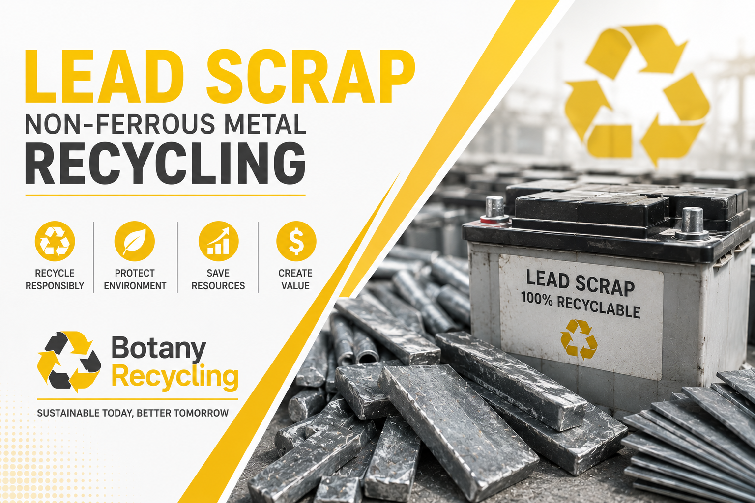What Is Lead Scrap Non-Ferrous Metal Recycling - Botany Recycling