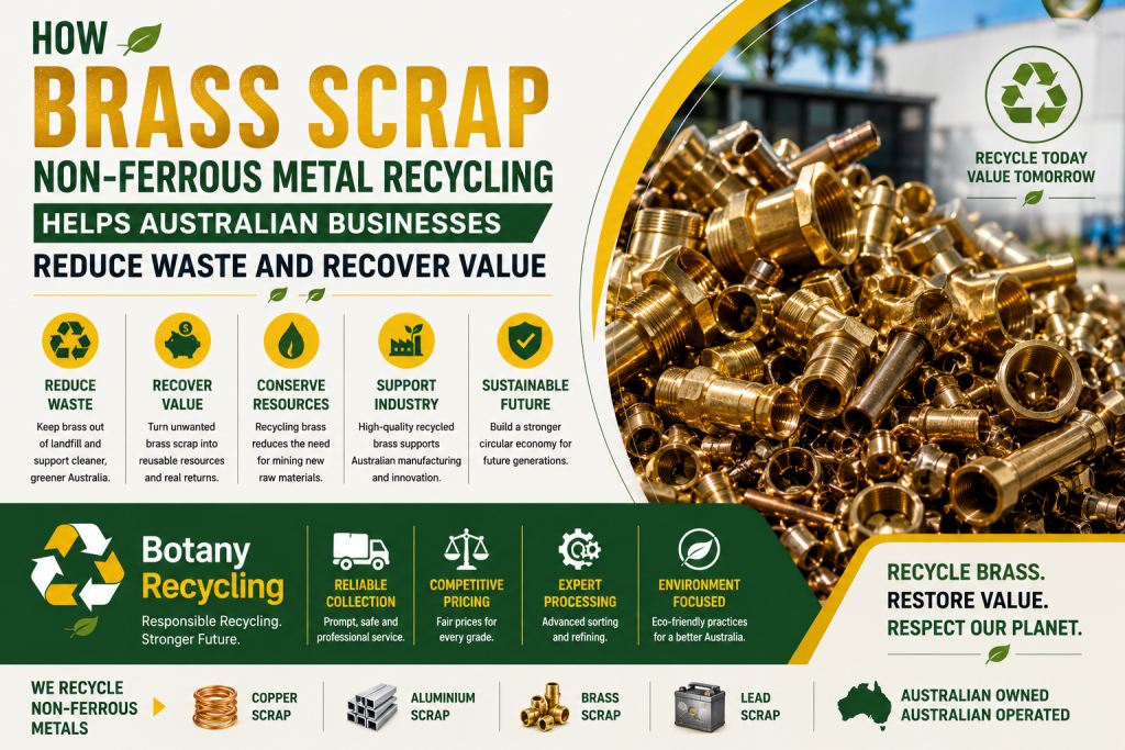 Brass Scrap Non-Ferrous Metal Recycling for Australian Businesses Botany Recycling