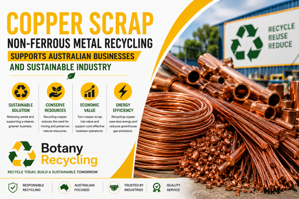 Copper Scrap Non-Ferrous Metal Recycling for Australian Businesses Botany Recycling
