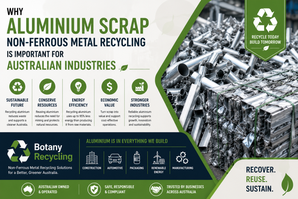 Why Aluminium Scrap Non-Ferrous Metal Recycling Matters in Australia Botany Recycling